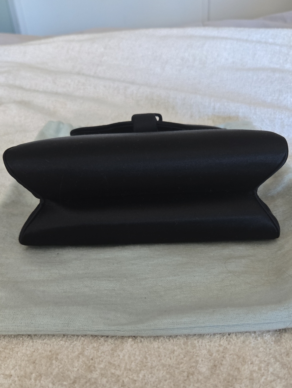 JUDITH LIEBER Black Satin Evening Bag - Picture 3 of 7